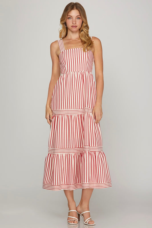 RED STRIPE MAXI