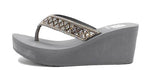 Yellowbox Etta Gray Wedge Sandal