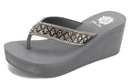 Yellowbox Etta Gray Wedge Sandal