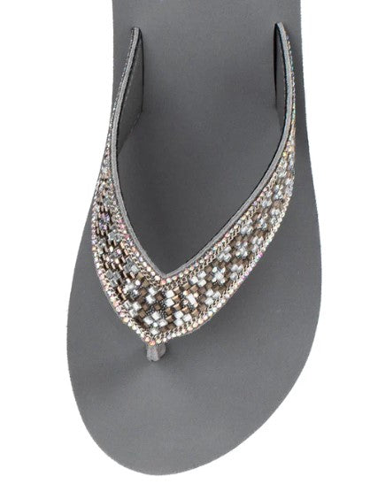 Yellowbox Etta Gray Wedge Sandal