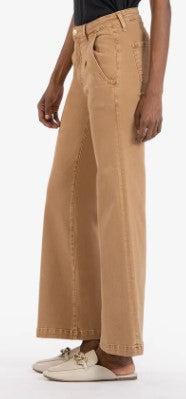 KUT Meg High Rise Wide Leg Toffee Jeans