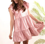 Huxley Rose Gold Faux Dress