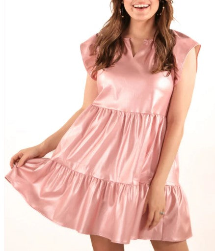 Huxley Rose Gold Faux Dress