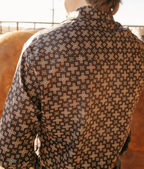 Men Red Cloud Button Up