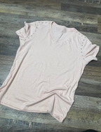 Peach Rivet Tee