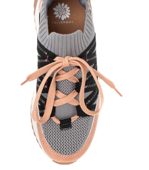 Yellowbox Rocco Knit Trainer Blush