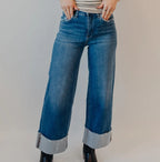 Upstate A Line Cuff Jeans