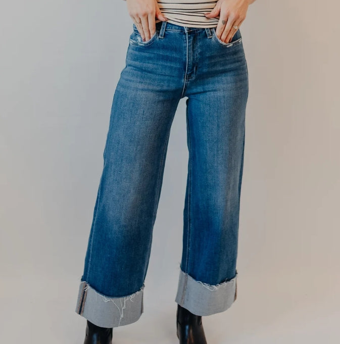 Upstate A Line Cuff Jeans