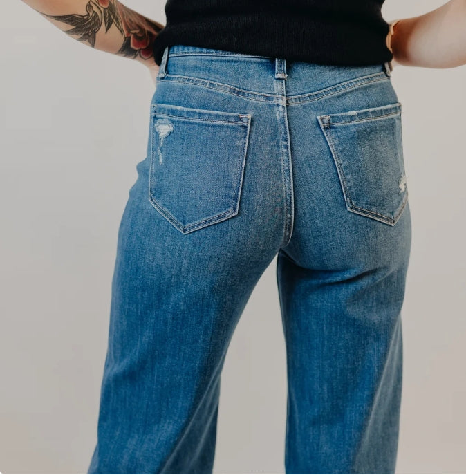 Upstate A Line Cuff Jeans