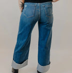 Upstate A Line Cuff Jeans