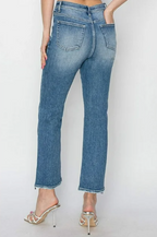 High Rise Slim Straight Jean