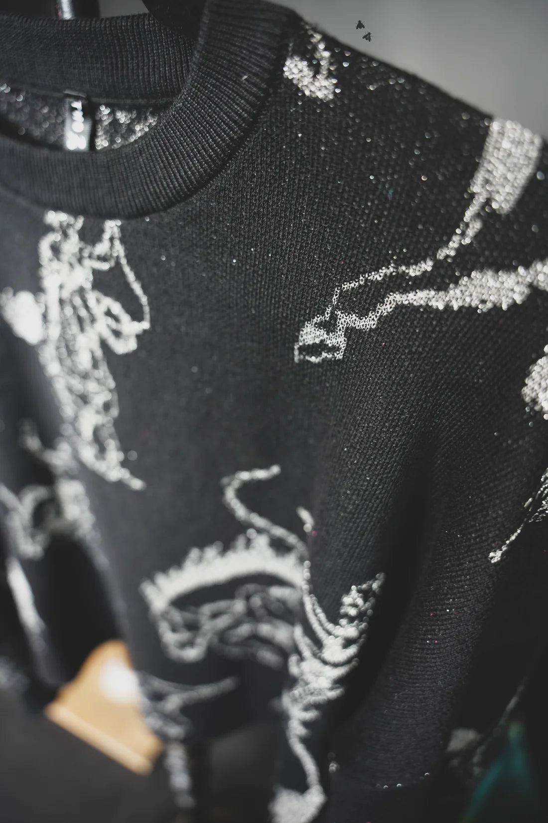 Sparkle Bucks Crop Sweater