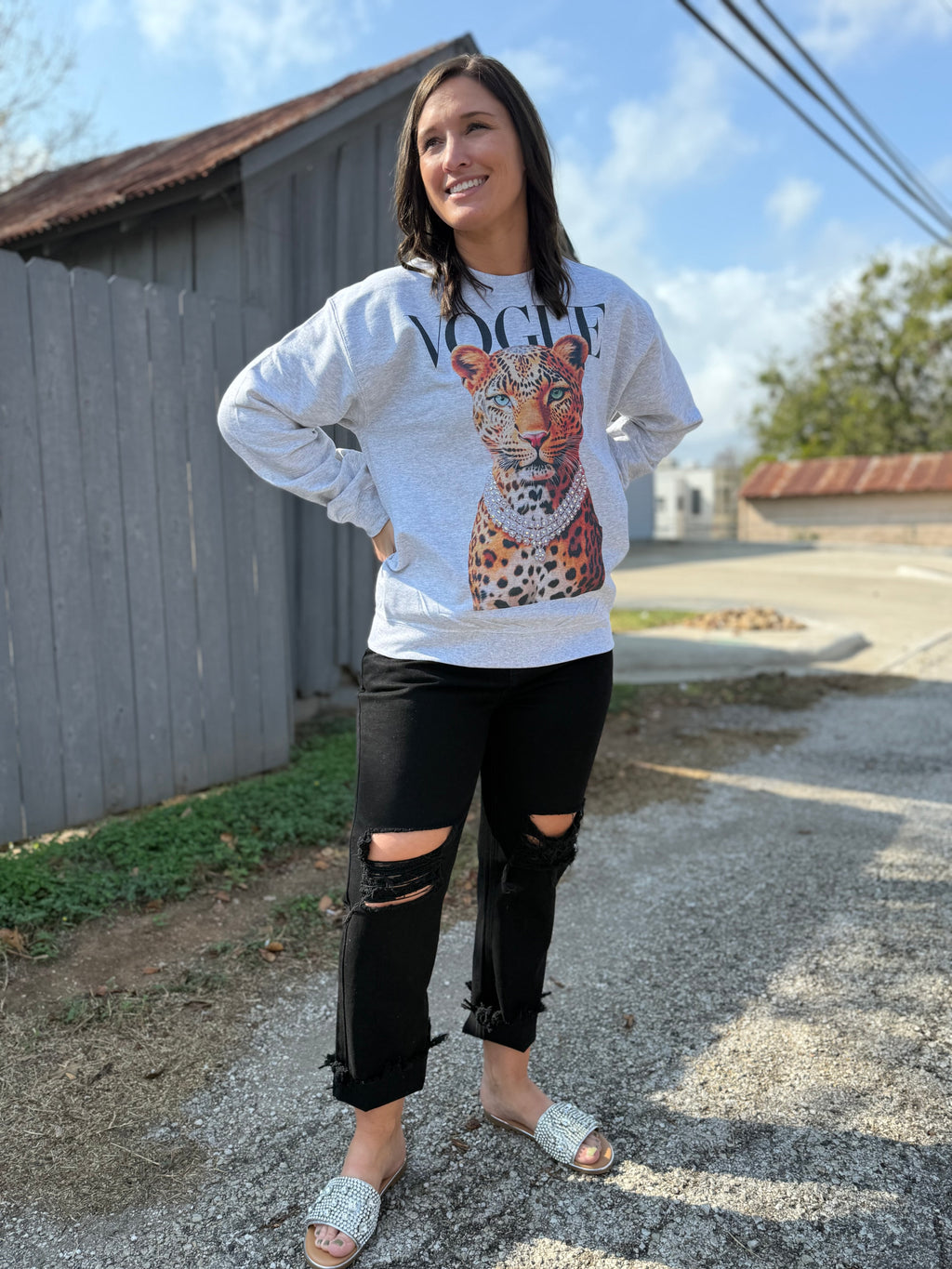 Leopard Vogue Sweatshirt
