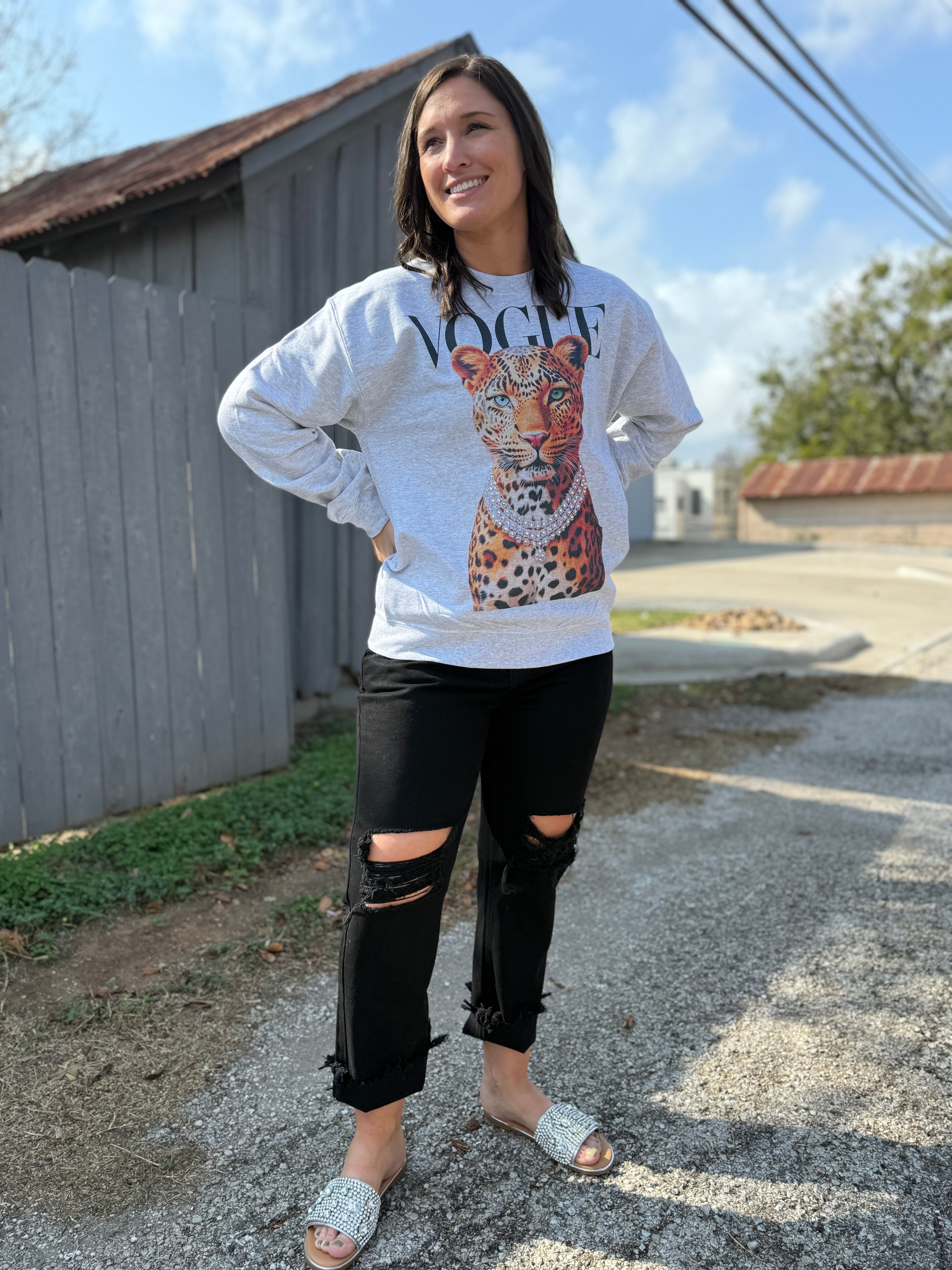 Leopard Vogue Sweatshirt