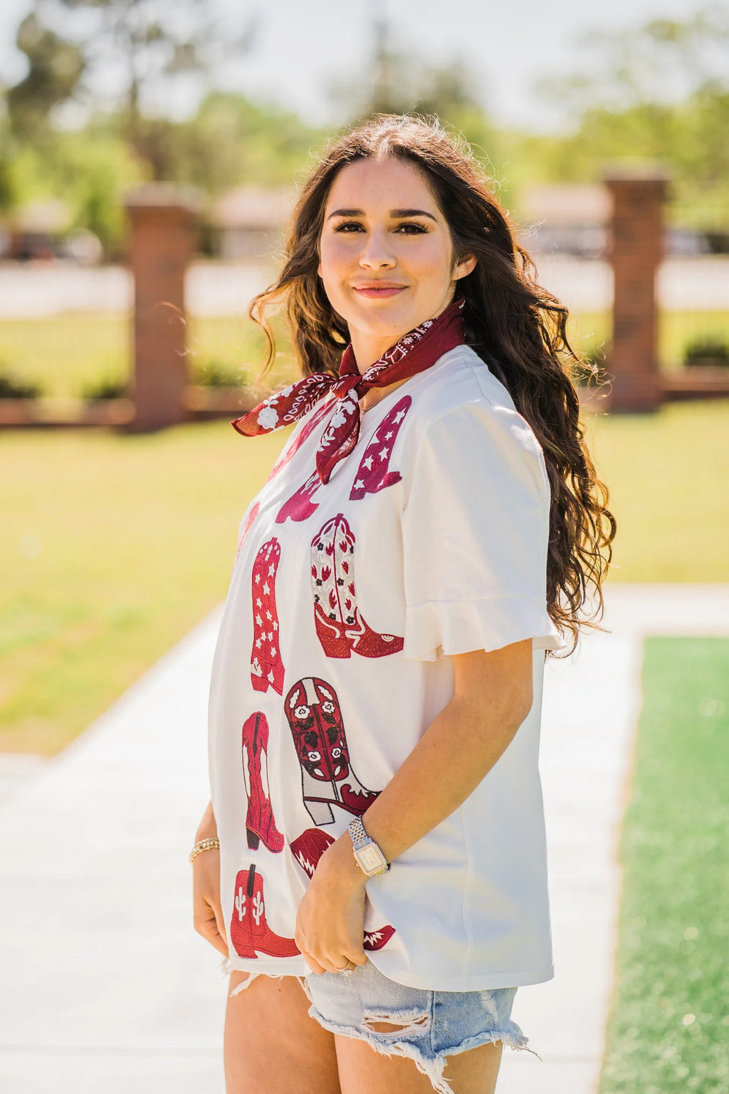 Walk The Line Maroon Top