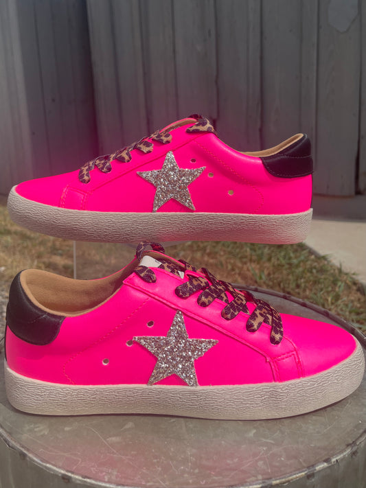 Skylar Hot Pink Sneakers