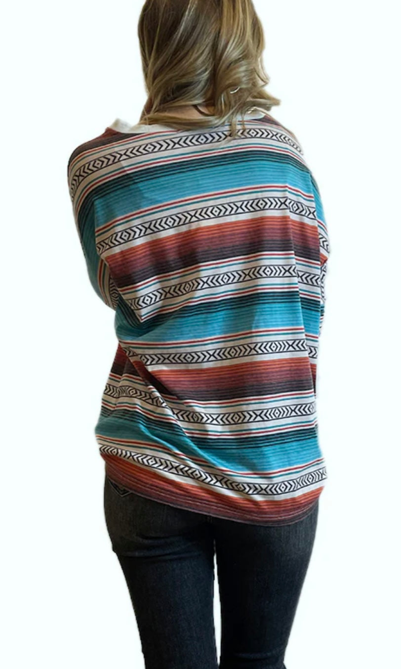 Tribal Serape Top