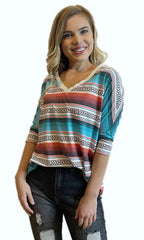 Tribal Serape Top