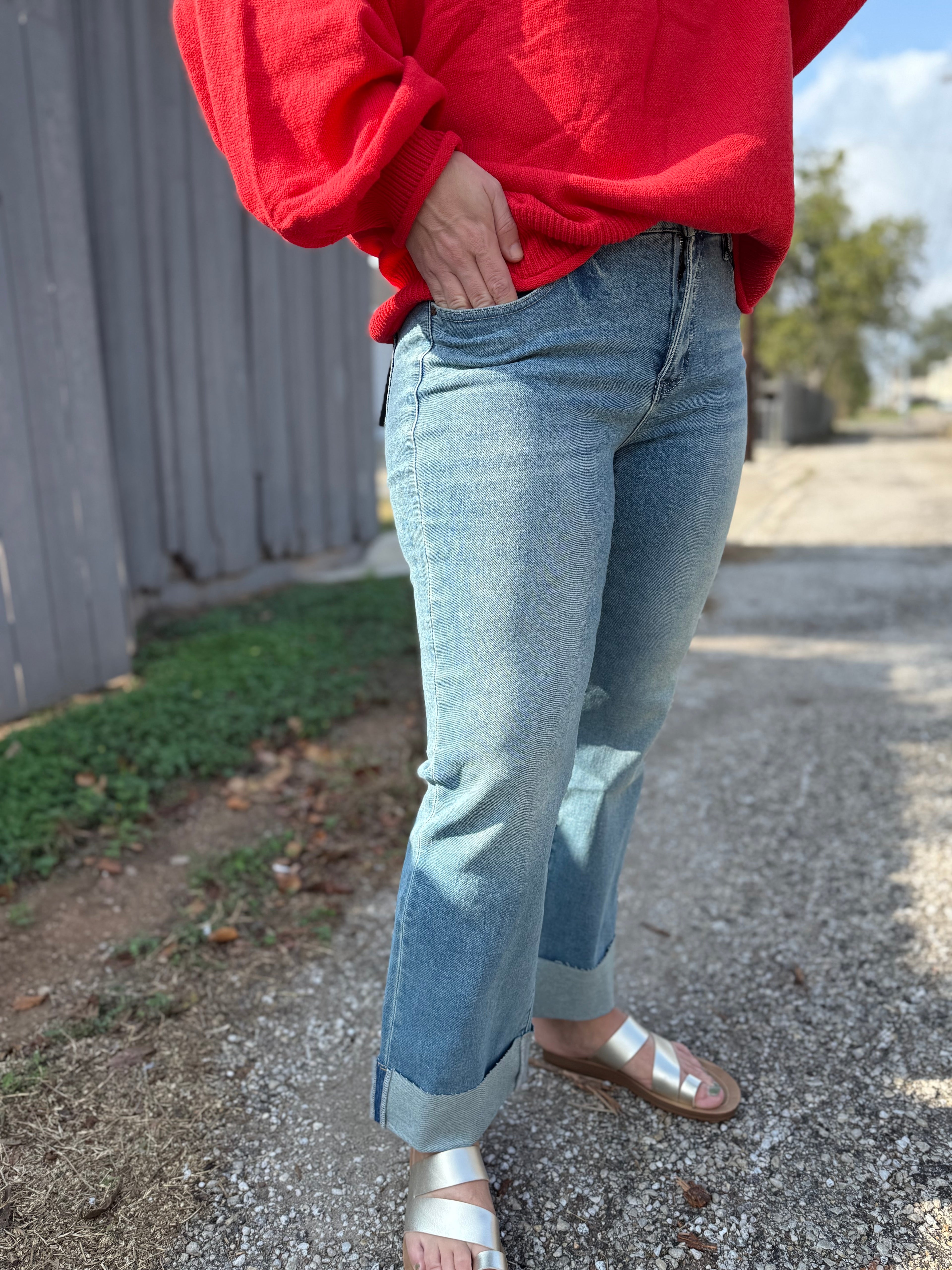 Kenzie Cuffed Boyfriend Jean