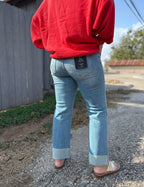 Kenzie Cuffed Boyfriend Jean