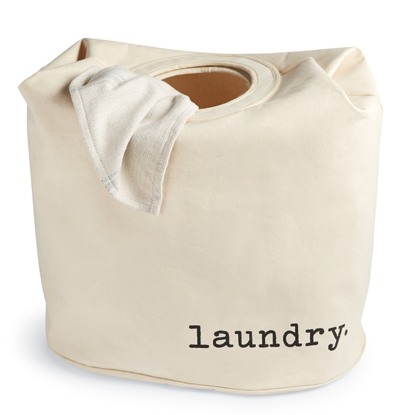 CANVAS LAUNDRY HAMPER