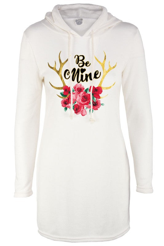 Be Mine Long Sleeve Hoodie