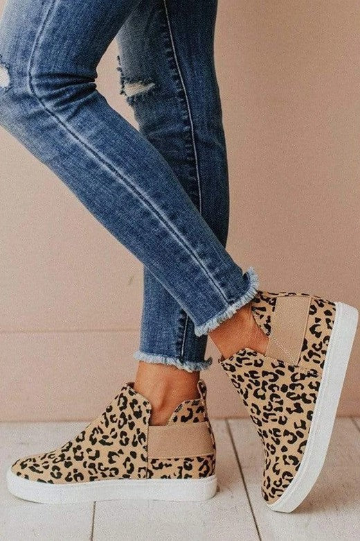 Elva Sneaker Wedge - Leopard