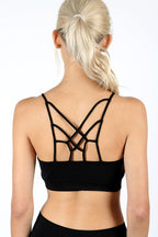 Front "Y" Strap Back Web Detail Bralette
