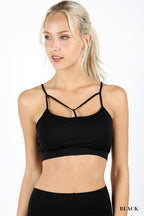 Front "Y" Strap Back Web Detail Bralette