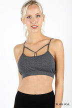Front "Y" Strap Back Web Detail Bralette
