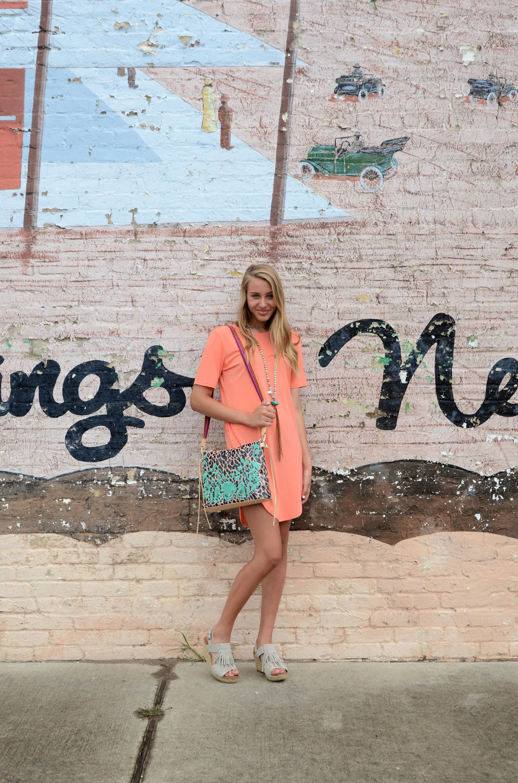 Boyfriend Tunic Peach