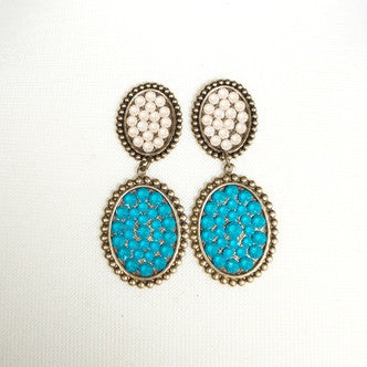 Mini Oval Post with Small Oval Earring