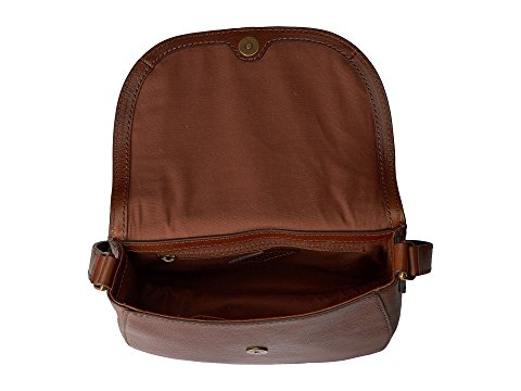 Emi Stud Saddle Bag - Brown