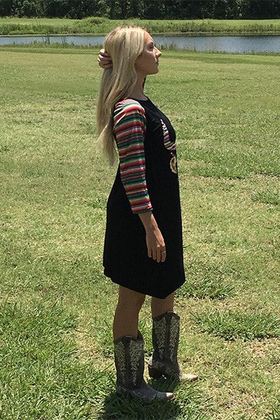 Serape Cow Skull Dress