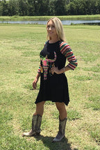Serape Cow Skull Dress