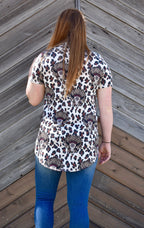 Leopard Indian Steer Head Shirt