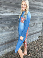 Denim Cactus Dress (Small & Large)