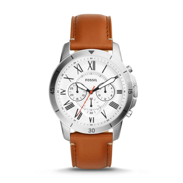 Fossil Grant Sport Chronograph Tan Leather Watch