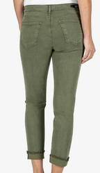 Amy Crop Straight Leg Olive (SIZE 2 & 8) *FINAL SALE*