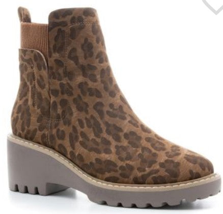 Basic Brown Leopard Bootie