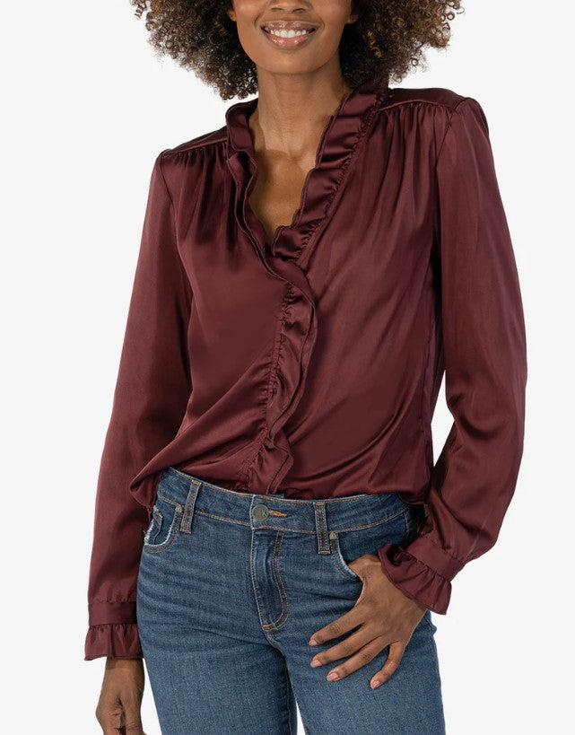Meara Ruffle Collar Blouse