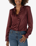 Meara Ruffle Collar Blouse