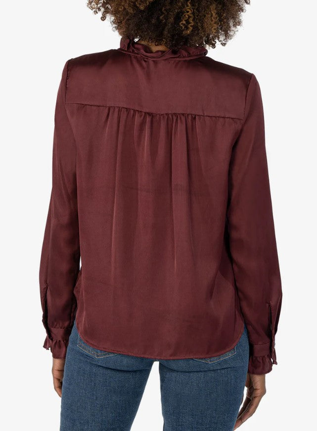 Meara Ruffle Collar Blouse