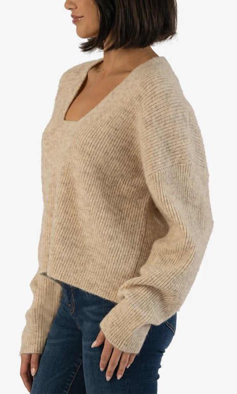 Beeba Rip Scoop Neck Sweater