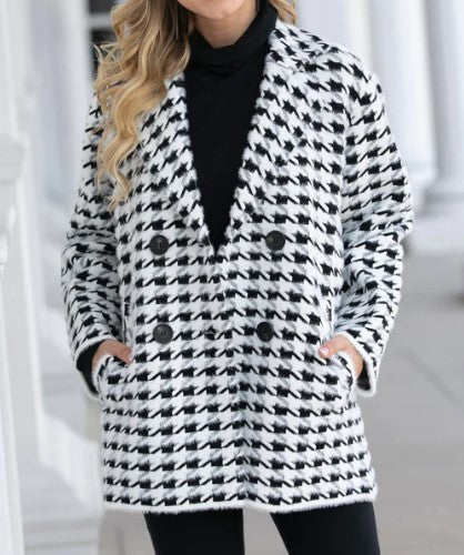 Black & White Checkered Jacket