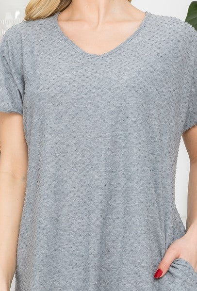 Short Sleeve Swiss Dot Dress