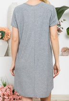 Short Sleeve Swiss Dot Dress