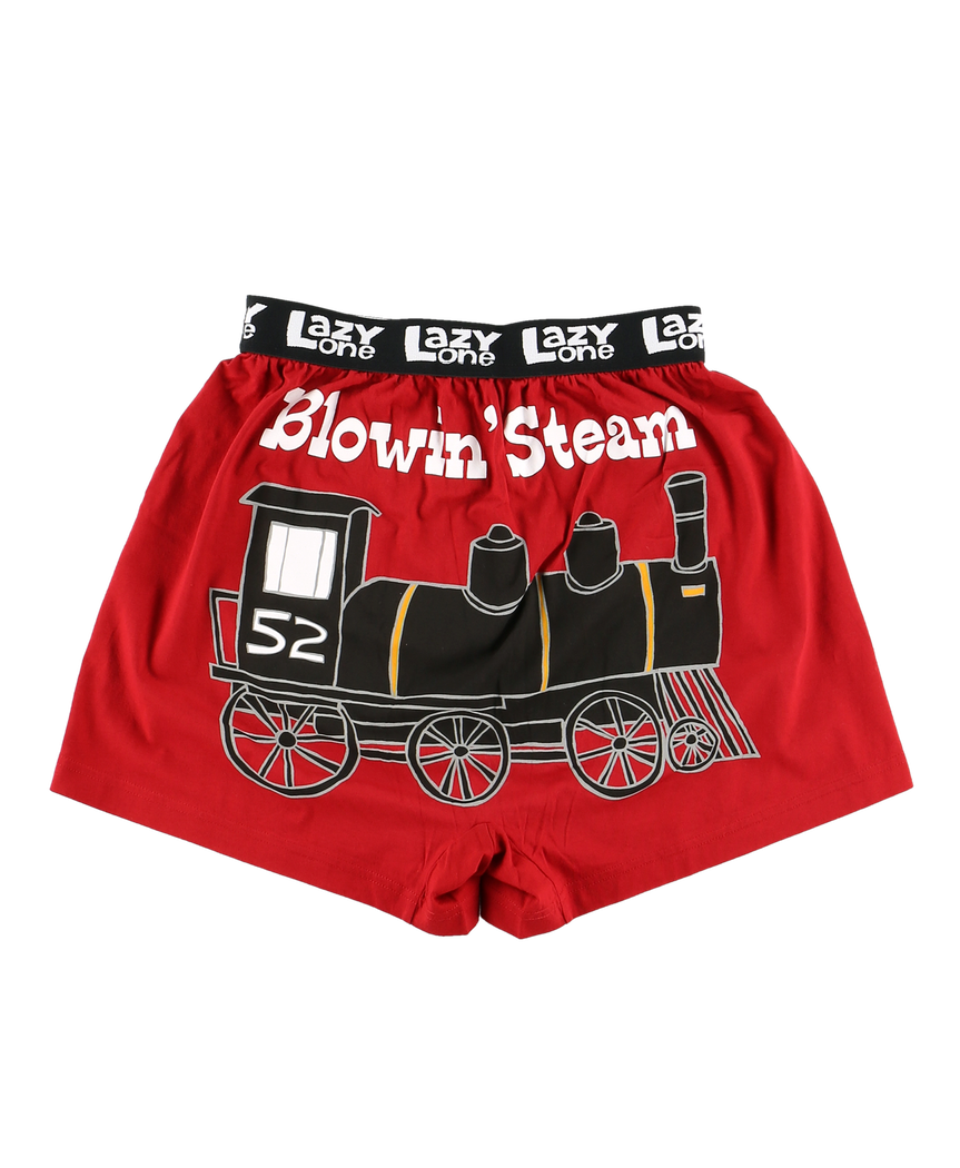 Blowing Steam - Train Men's Boxer