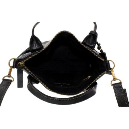 Fossil Emerson Med Satchel Black The Grapevine Boutique