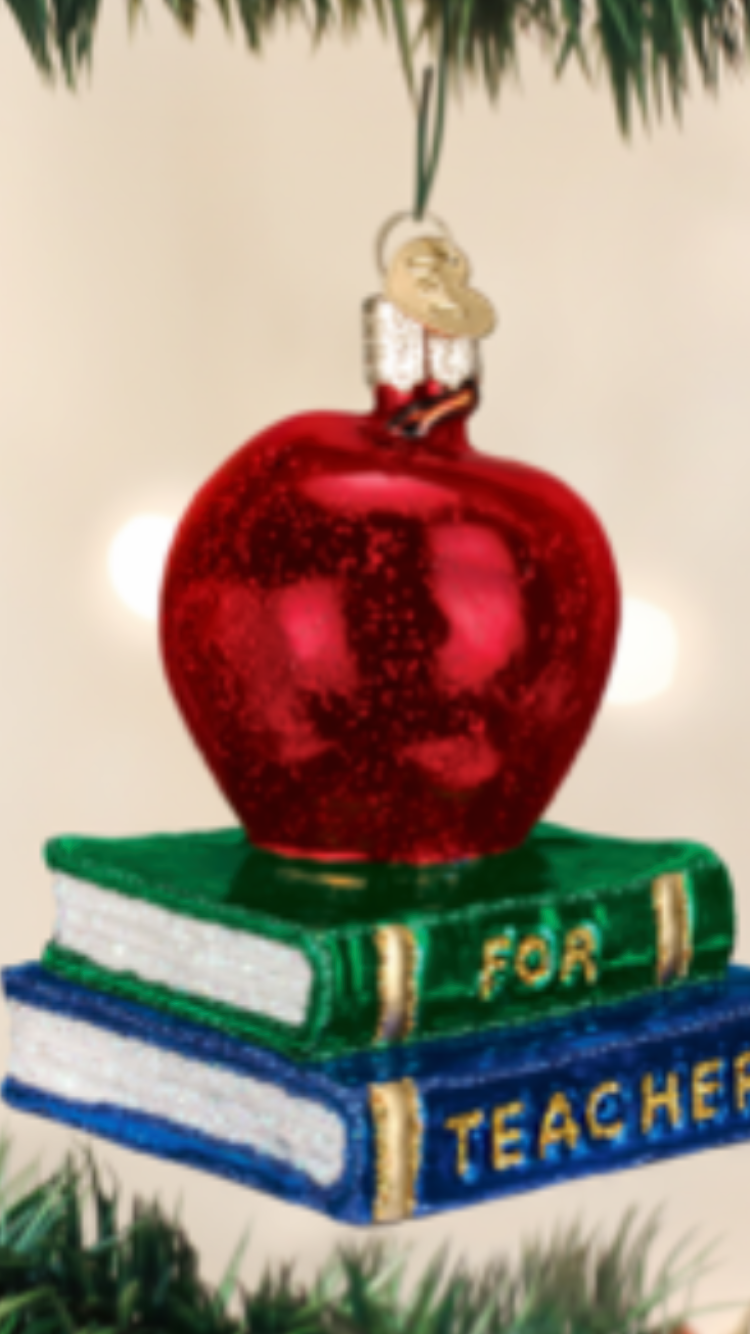 Teacher’s Apple Ornament